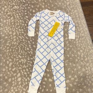 The Beaufort Bonnet Company Blue and White Footie